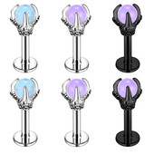 AOEDEJ 16G Dragon Claw Buze Stud Piercing Inel Labret din oțel inoxidabil Dragon Claw Conch Tragus Cercei 2022 Piercing Bijuterii