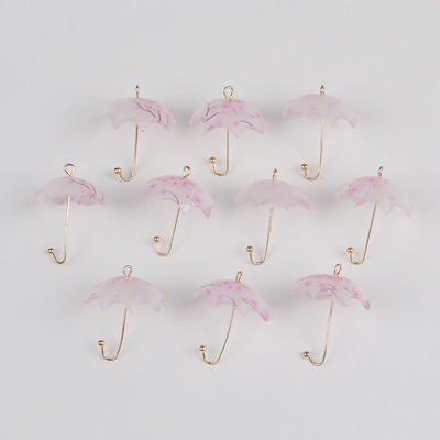 10 τμχ 20x23mm Bird Flowers Print Ομπρέλα Κρεμαστό Γούρια για Σκουλαρίκια Κολιέ Μπρελόκ Ακρυλικά Αξεσουάρ Κατασκευής κοσμημάτων DIY