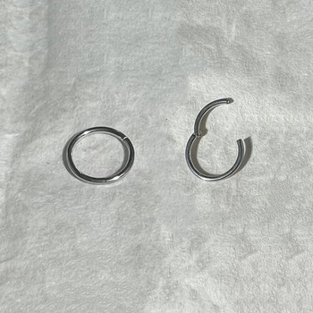 Пънк 8/10/12 мм пръстен за устни от титанова стомана Кръг за пиърсинг за устни Готически пръстен за нос Пръстени за пъпа Обеци Модни бижута за тяло