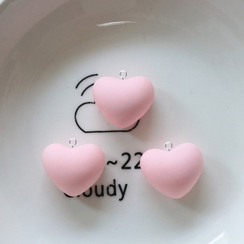 10 τμχ Cartoon Colorful Love Hearts Resin Charms Kawaii Resin Cute Flatback μενταγιόν Γούρι Diy φουρκέτα Μπρελόκ Κατασκευή κοσμημάτων