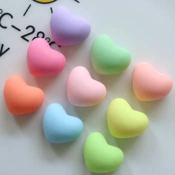 10 τμχ Cartoon Colorful Love Hearts Resin Charms Kawaii Resin Cute Flatback μενταγιόν Γούρι Diy φουρκέτα Μπρελόκ Κατασκευή κοσμημάτων