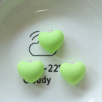 10 bucăți de desene animate colorate inimioare de dragoste brelocuri din rășină Kawaii din rășină drăguț cu pandantiv cu spate plat breloc bricolaj breloc pentru bijuterii