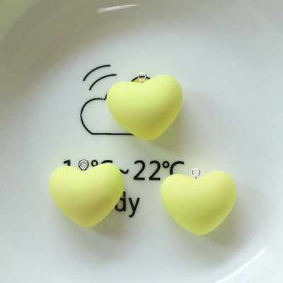 10 bucăți de desene animate colorate inimioare de dragoste brelocuri din rășină Kawaii din rășină drăguț cu pandantiv cu spate plat breloc bricolaj breloc pentru bijuterii