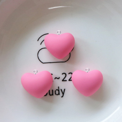 10 bucăți de desene animate colorate inimioare de dragoste brelocuri din rășină Kawaii din rășină drăguț cu pandantiv cu spate plat breloc bricolaj breloc pentru bijuterii