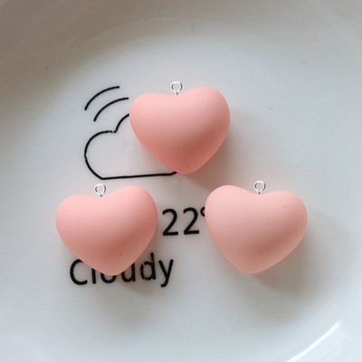 10 bucăți de desene animate colorate inimioare de dragoste brelocuri din rășină Kawaii din rășină drăguț cu pandantiv cu spate plat breloc bricolaj breloc pentru bijuterii