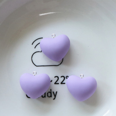 10 bucăți de desene animate colorate inimioare de dragoste brelocuri din rășină Kawaii din rășină drăguț cu pandantiv cu spate plat breloc bricolaj breloc pentru bijuterii