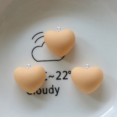 10 bucăți de desene animate colorate inimioare de dragoste brelocuri din rășină Kawaii din rășină drăguț cu pandantiv cu spate plat breloc bricolaj breloc pentru bijuterii