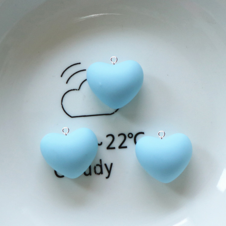 10 bucăți de desene animate colorate inimioare de dragoste brelocuri din rășină Kawaii din rășină drăguț cu pandantiv cu spate plat breloc bricolaj breloc pentru bijuterii