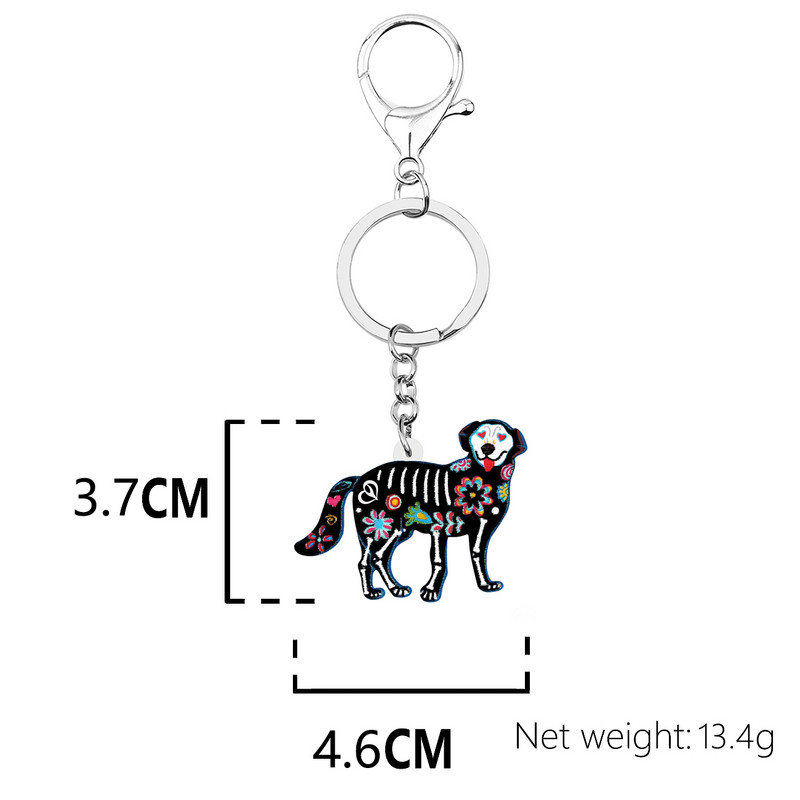 NEWEI Acrilic Halloween Flori Dulci Craniu Schelet Zâmbet Câini Cercei La modă Picătură Legănată Bijuterii Cadou pentru Femei Fete