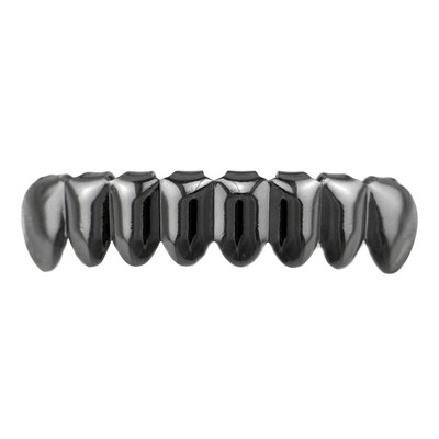 Dinți personalizați cu gură metalică placată 18K 8 grătare de sus/inferioare pentru JOKER RAPPER