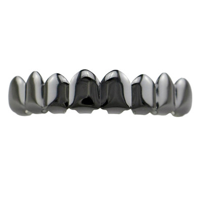 Dinți personalizați cu gură metalică placată 18K 8 grătare de sus/inferioare pentru JOKER RAPPER