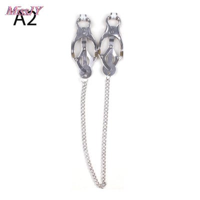 Cleme metalice pentru mamelon Jucării sexuale Agrafe pentru mamelon Jocuri pentru adulți pentru cupluri Jucării pentru flirt Agrafe pentru mamelon pentru femei