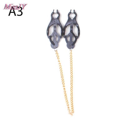 Cleme metalice pentru mamelon Jucării sexuale Agrafe pentru mamelon Jocuri pentru adulți pentru cupluri Jucării pentru flirt Agrafe pentru mamelon pentru femei