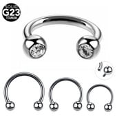 10db/20db/50db G23 titán patkógyűrű fül piercing orrgyűrűk Helix piercingek labret septum piercingek CBR testékszerek