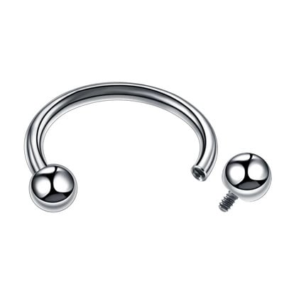 10db/20db/50db G23 titán patkógyűrű fül piercing orrgyűrűk Helix piercingek labret septum piercingek CBR testékszerek
