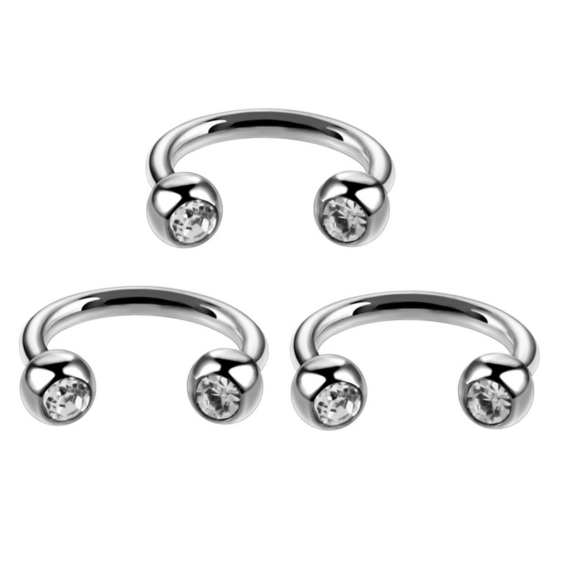 10db/20db/50db G23 titán patkógyűrű fül piercing orrgyűrűk Helix piercingek labret septum piercingek CBR testékszerek