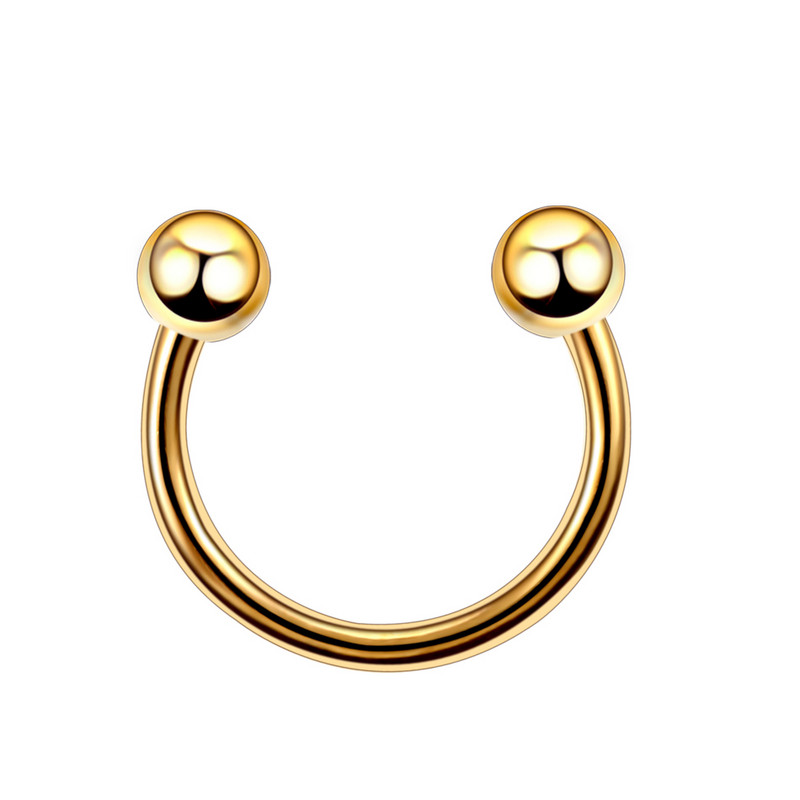 10db/20db/50db G23 titán patkógyűrű fül piercing orrgyűrűk Helix piercingek labret septum piercingek CBR testékszerek