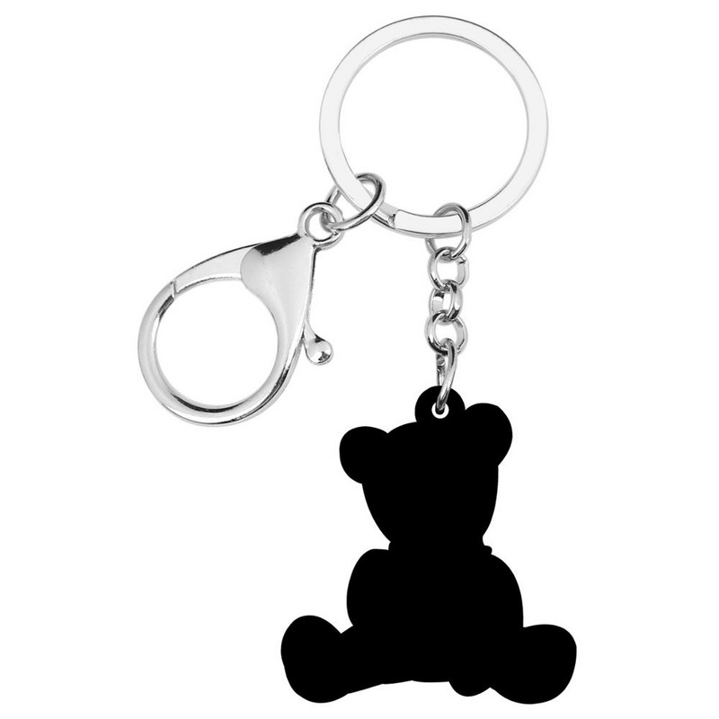 Newei Acrilic drăguț de pluș ursuleț breloc lung animal breloc bijuterii pentru femei copii adolescenți cadou clasic accesorii de petrecere