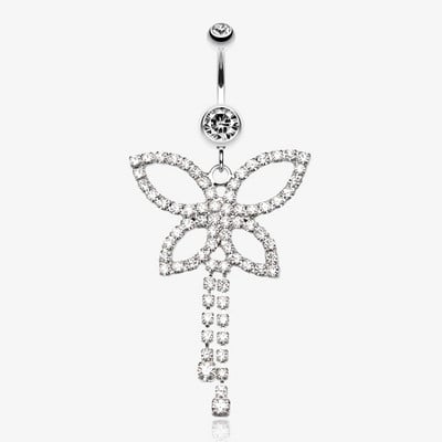 Rave Crystal Dollar Buric Nail Anti Alergy Goth Bijoux Femme Sexy Piercing Buric Inel pentru unghii Bijuterii indiene pentru corp pentru femei