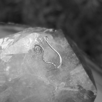 Inel de nas piercing fals în spirală din sârmă de cupru original 2021 Punk, aur, culoare argintie, inel pentru nas, cu clipă, poate fi, de asemenea, cu clip pentru ureche.