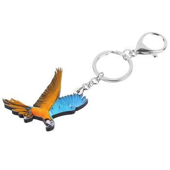 Newei Acrylic Macaw Parrot Keychains Aesthetic Cute Animal Bird Keyring Κοσμήματα για γυναίκες Παιδικό κορίτσι Μοντέρνα διακόσμηση τσάντα δώρου