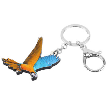 Newei Acrylic Macaw Parrot Keychains Aesthetic Cute Animal Bird Keyring Κοσμήματα για γυναίκες Παιδικό κορίτσι Μοντέρνα διακόσμηση τσάντα δώρου