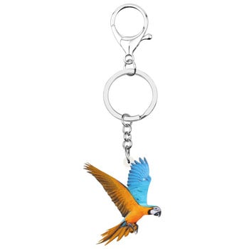 Newei Acrylic Macaw Parrot Keychains Aesthetic Cute Animal Bird Keyring Κοσμήματα για γυναίκες Παιδικό κορίτσι Μοντέρνα διακόσμηση τσάντα δώρου