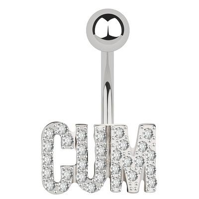 Oțel chirurgical Bijuterie completă Inel pentru buric Scrisoare Sexy Cristal Ombligo Inele Bar pentru buric Piercing pentru corp Bijuterii