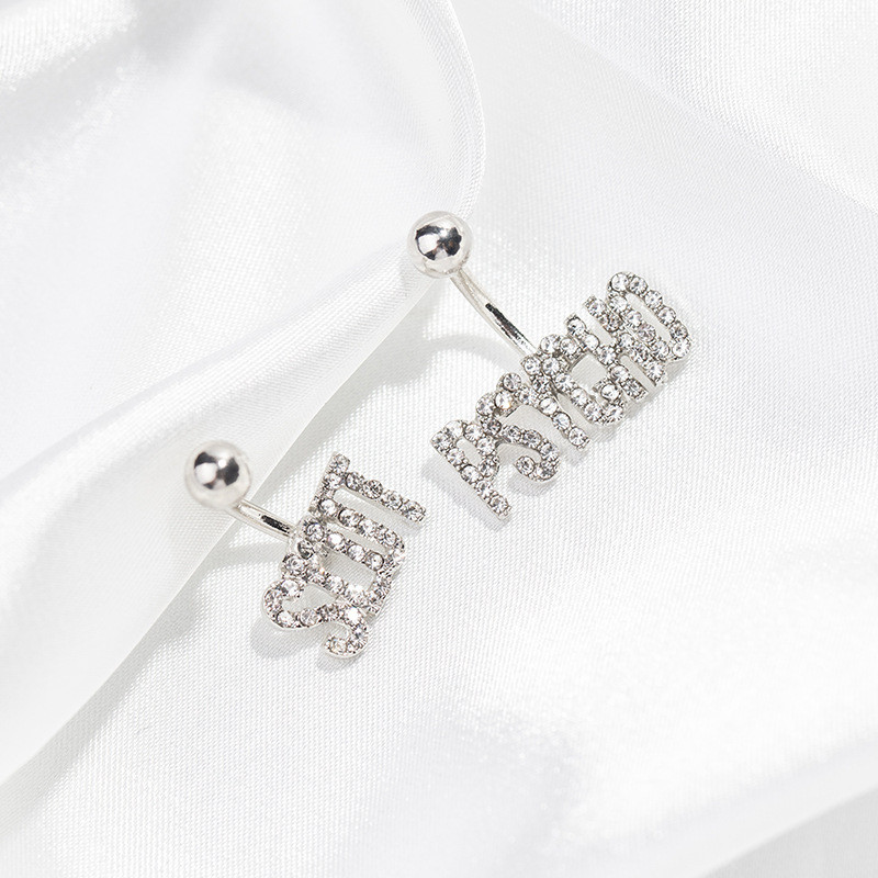 Oțel chirurgical Bijuterie completă Inel pentru buric Scrisoare Sexy Cristal Ombligo Inele Bar pentru buric Piercing pentru corp Bijuterii