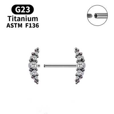 1 buc. Piercing pentru mamelon din titan G23, 14 g, spirală, CZ, barbelă, inel pentru mamelon, joc pentru adulți, Bondage, piercing sexy pentru corp, bijuterii, cadou pentru iubitori