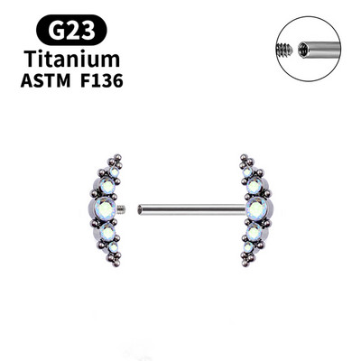 1 buc. Piercing pentru mamelon din titan G23, 14 g, spirală, CZ, barbelă, inel pentru mamelon, joc pentru adulți, Bondage, piercing sexy pentru corp, bijuterii, cadou pentru iubitori