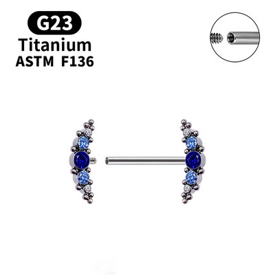 1 buc. Piercing pentru mamelon din titan G23, 14 g, spirală, CZ, barbelă, inel pentru mamelon, joc pentru adulți, Bondage, piercing sexy pentru corp, bijuterii, cadou pentru iubitori