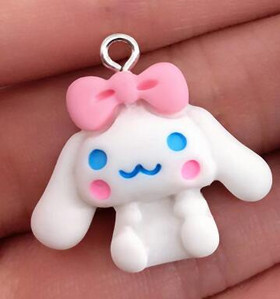 10 бр./опаковка Mix Lucky Dog Сладки обеци Талисмани Направи си сам смола Flatback Животни висулки за ключодържател Аксесоар за бижута D209