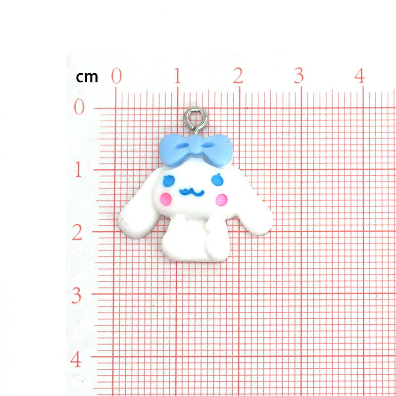 10 бр./опаковка Mix Lucky Dog Сладки обеци Талисмани Направи си сам смола Flatback Животни висулки за ключодържател Аксесоар за бижута D209