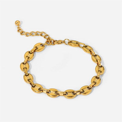 Youthway nerūsējošā tērauda potītes augstas kvalitātes metāla zelta 18 K vasaras pludmales ūdensizturīgs potītes bijoux sievietes jubilejas dāvana