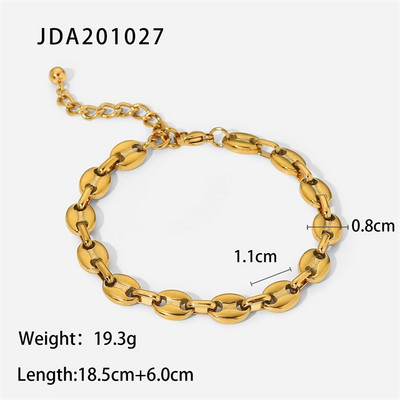 Anklet Youthway din oțel inoxidabil, metal de înaltă calitate, aur, 18 K, plajă, rezistentă la apă, Bijoux Femme, cadou de aniversare