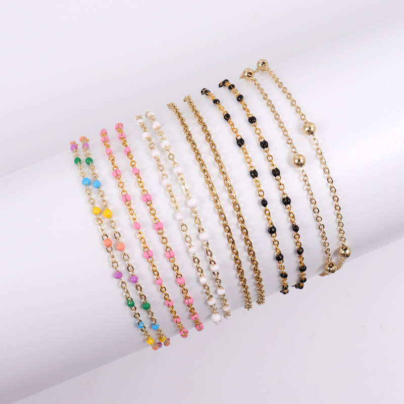 Noua gleznă clasică cu pandantiv de coajă, temperament pentru femei, lucrată manual cu două straturi, gleznă cu lanț de zale pentru femei, cadou de bijuterii