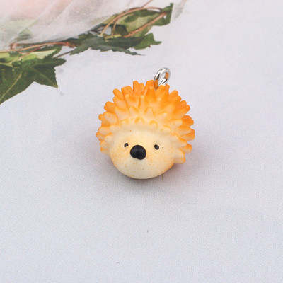 3db Kawaii Fox Hedgehog Elk Resin Charms Fülbevaló Találatok Újévi DIY Kézműves Kiegészítők Nyaklánc Medál Kézzel Készített Ékszer Alkatrész