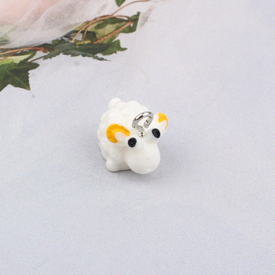 3db Kawaii Fox Hedgehog Elk Resin Charms Fülbevaló Találatok Újévi DIY Kézműves Kiegészítők Nyaklánc Medál Kézzel Készített Ékszer Alkatrész