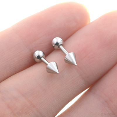 2 buc. 18G bar gotic, scurt, lung, cercei, con, cartilaj, Helix Piercing Stud Demon Nail Diavol Tragus Inel Aretes Bijuterii pentru ureche