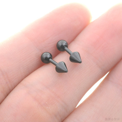 2 buc. 18G bar gotic, scurt, lung, cercei, con, cartilaj, Helix Piercing Stud Demon Nail Diavol Tragus Inel Aretes Bijuterii pentru ureche