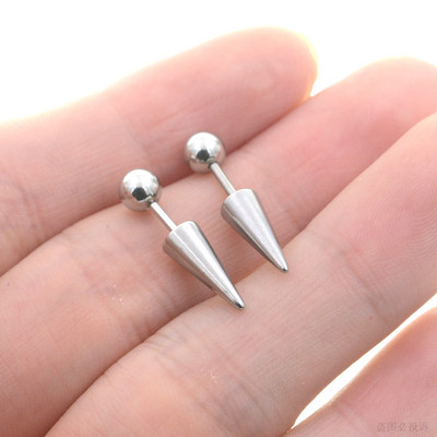 2 buc. 18G bar gotic, scurt, lung, cercei, con, cartilaj, Helix Piercing Stud Demon Nail Diavol Tragus Inel Aretes Bijuterii pentru ureche