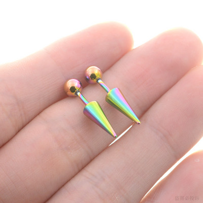 2 buc. 18G bar gotic, scurt, lung, cercei, con, cartilaj, Helix Piercing Stud Demon Nail Diavol Tragus Inel Aretes Bijuterii pentru ureche