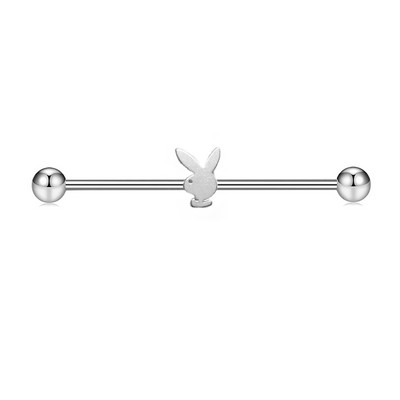 Butterfly Arrow Barbell industrial pentru femei Bărbați Oțel CZ Cartilage Helix Cercei Stud Piercing Bijuterii Oreja 14Gx38mm 1PC