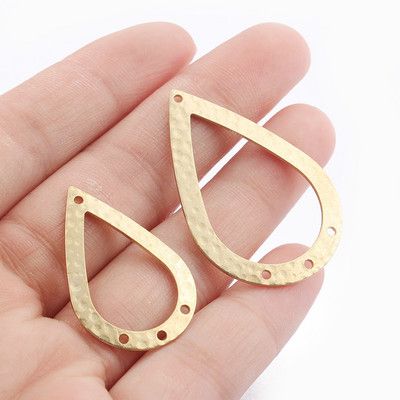 20 buc. Brelocuri din alamă brută de modă pandantiv rotund deschis pentru fabricarea de bijuterii pentru cercei, accesorii geometrice, fabricare manuală
