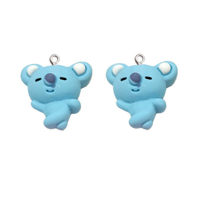 10 buc. Brelocuri amuzante din rășină cu animale din desene animate Kawaii Accesorii de decor DIY pentru cercei breloc colier bibelar pandantiv bijuterii descoperiri