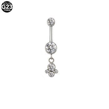 1PC Titanium Piercings Opal Gem Ombligo Piercing Helix Earring Piercings Body Jewelry 14G αφαλός Piercing