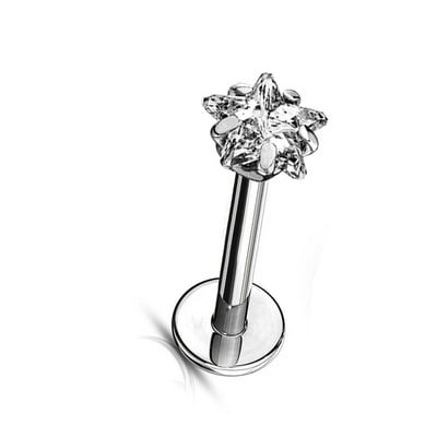 G23 Ttianium Labret ajak fülcsavarok Piercing háromszög cirkon PIERC fülporc Tragus Helix fülbevaló Szexi testpiercing ékszer