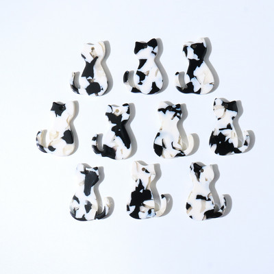 10 bucăți 17x24mm pisici colorate acrilice brelocuri pandantive pentru cercei brățări brelocuri animale bricolaj bijuterii pentru fabricarea de bijuterii cu ridicata