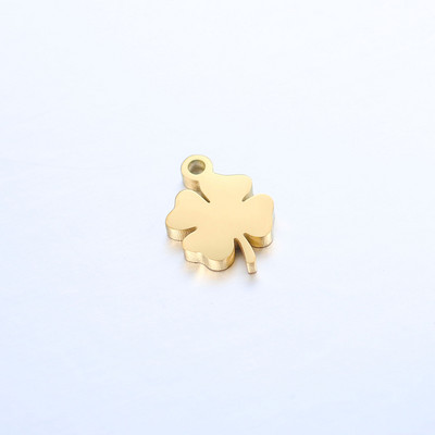 5 buc/lot colier norocos cu pandantiv cu trifoi cu patru foi pentru femei, la modă, din oțel inoxidabil, de culoare auriu, argintiu, accesorii de bijuterii